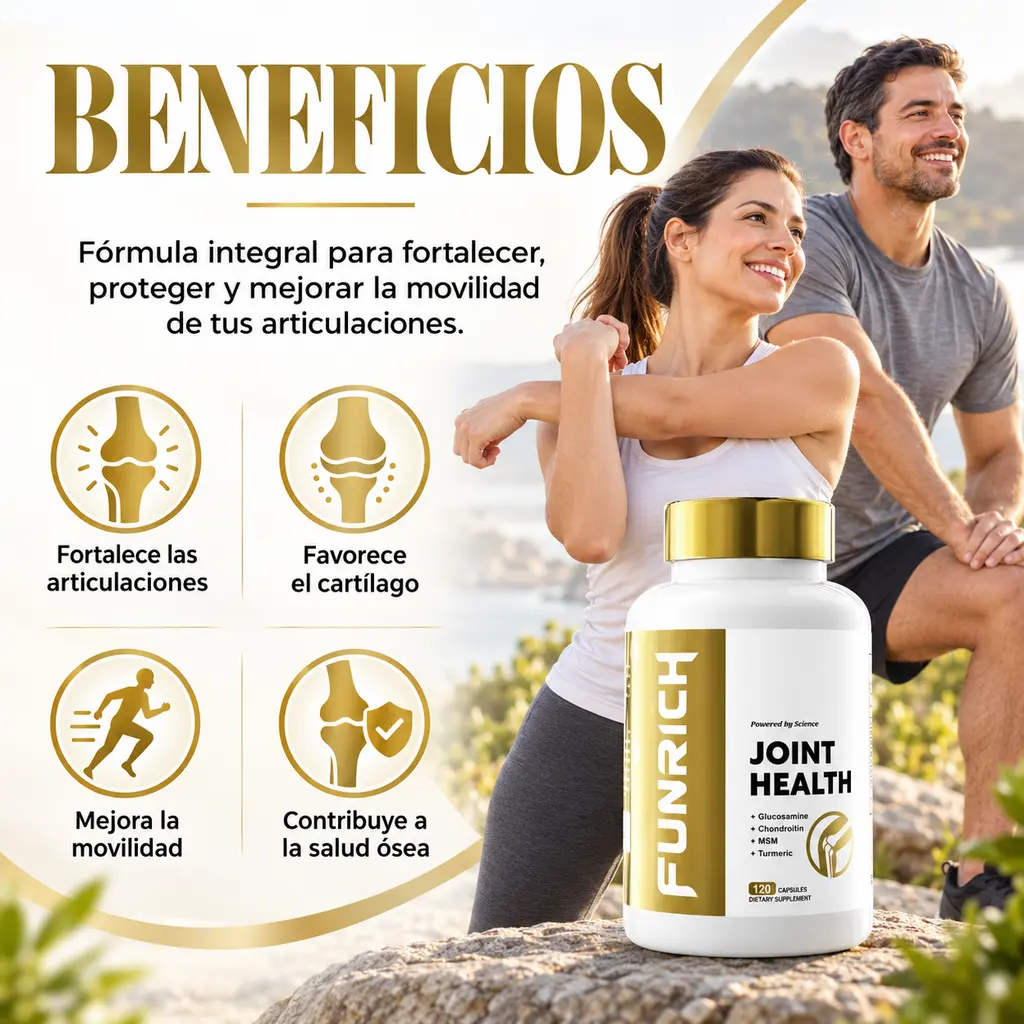 Beneficios de Funrich Herbal para aliviar el dolor articular, desinflamar y recuperar la movilidad