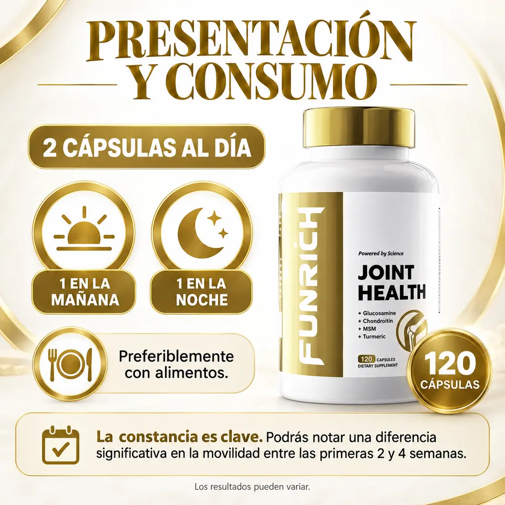 Modo de consumo diario y presentación de Funrich Herbal
