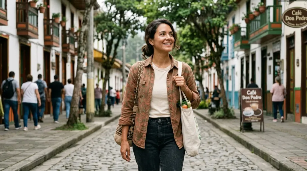 Mujer latina joven, estilo de vida realista y saludable con piel firme y luminosa